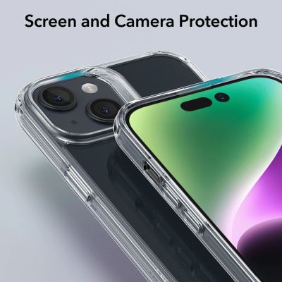 4. Etui ESR Ice Shield na iPhone 15 Plus - przezroczyste
