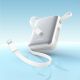 9. Powerbank Joyroom JR-PBF27 10000mAh 22.5W z wbudowanymi kablami USB-C i Lightning - biały
