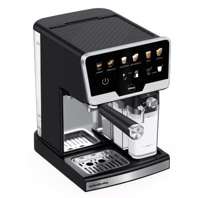 19. ELDOM EKSPRES CIŚNIENIOWY KOLBOWY ECK1 1300W 20 BAR, ZASOBNIK NA MLEKO, 6 PROGRAMÓW AUTOMATYCZNYCH, 2 PROGRAMY RECZNE