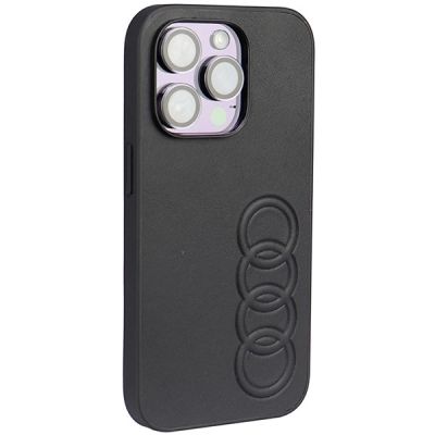 2. Etui Audi Synthetic Leather na iPhone 14 Pro - czarne