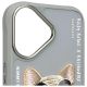 5. Etui Nimmy Glasses Cool Dog na iPhone 16 - szare