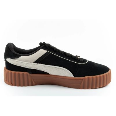 4. Puma buty sportowe damskie trampki Carina 3.0 skórzane czarne modne