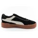 4. Puma buty sportowe damskie trampki Carina 3.0 skórzane czarne modne