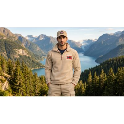 3. Polar męski Geographical Norway TEQUATEUR BEIGE DB MEN 233 (WZ6694H/GN-BEIGE)
