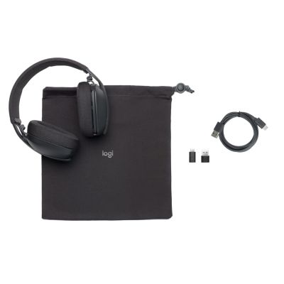 4. Logitech Zone Vibe Zestaw słuchawkowy Bezprzewodowy Opaska na głowę Połączenia/muzyka Bluetooth Grafitowy