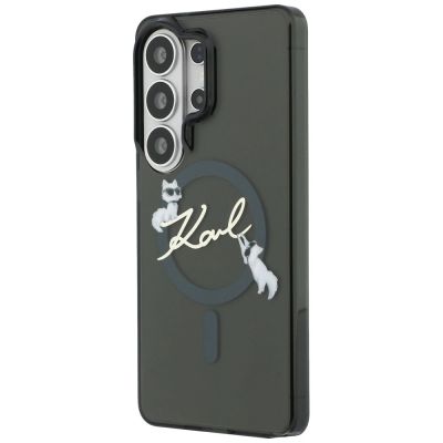 2. Etui Karl Lagerfeld IML KC Script MagSafe na Samsung Galaxy S26 Ultra - czarne