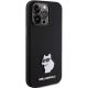 4. Etui Karl Lagerfeld Silicone Choupette Metal Pin na iPhone 15 Pro Max - czarne