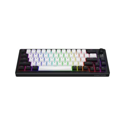 18. HATOR Skyfall 65 MAG ULTIMA 8K wireless klawiatura Gaming USB + RF Wireless + Bluetooth QWERTY US English Czarny, Biały