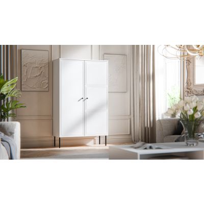 3. Witryna PALAZZO BIS 100x39x166 biały mat