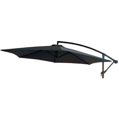 32. PARASOL OGRODOWY 300CM SKŁADANY NA WYSIĘGNIKU SZARY ANTRACYT