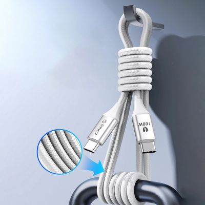 8. Kabel Orico CDX 100W 5A Power Delivery USB-C - USB-C 1m - biały