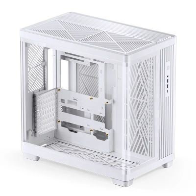 31. Jonsbo TK-4 Gehäuse, Midi-Tower, ATX, Tempered Glass - weiß