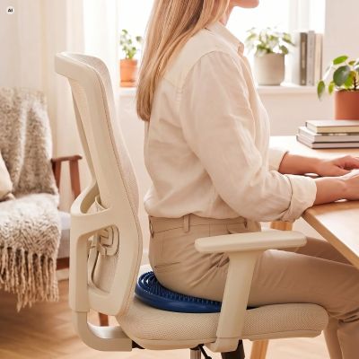 18. Poduszka balansowa dwustronna z pompką Spokey FIT SEAT