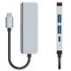 8. HUB Tech-Protect V2 4w1 USB-C - USB-A 3.0 / USB-A 2.0 / USB-C / HDMI - szary