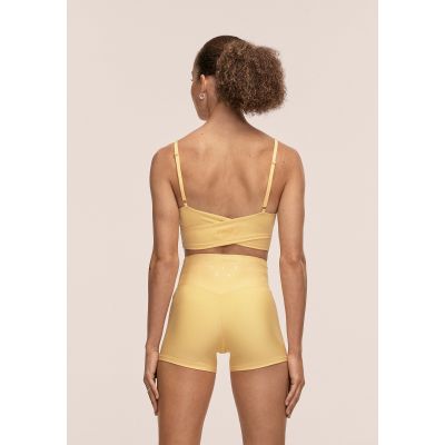 6. Legginsy treningowe damskie CASALL Ultra High Waist Hot Pant kolor żółty
