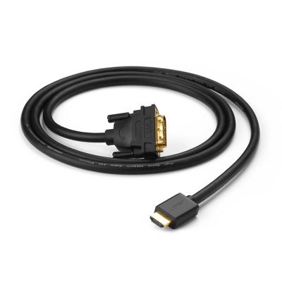 2. Ugreen kabel przewód HDMI - DVI 4K 60Hz 30AWG 1m czarny (30116)