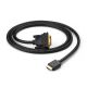 2. Ugreen kabel przewód HDMI - DVI 4K 60Hz 30AWG 1m czarny (30116)