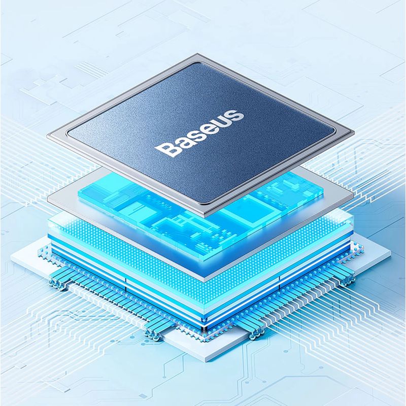 13. Powerbank Baseus Airpow Fast Charge 20W 30000mAh z kablem USB-C - USB-C 30cm - czarny