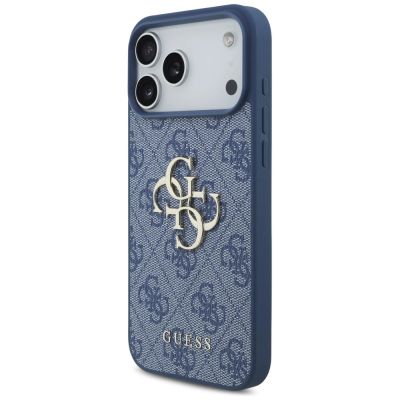 2. Etui Guess 4G Big Logo na iPhone 17 Pro Max / 18 Pro Max - niebieskie