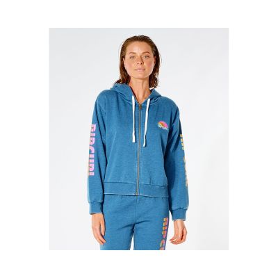 5. Bluza RIP CURL Wave Shapers Zip Through - niebieski