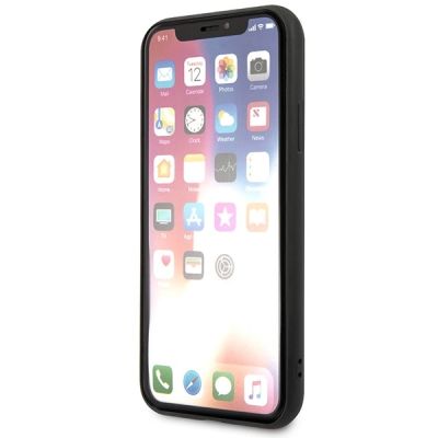 6. Etui Karl Lagerfeld Saffiano Karl&Choupette Head na iPhone X/XS - czarne