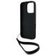 6. Etui DKNY Wrist Strap Stock Logo na iPhone 16 Pro - czarne
