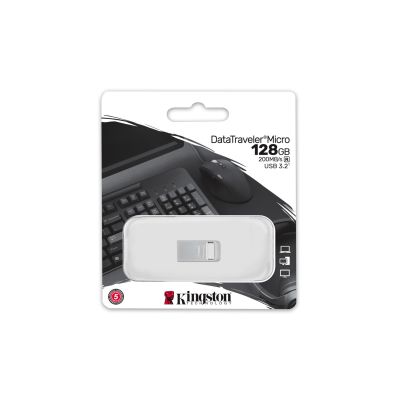 4. KINGSTON FLASH 128GB DATATRAVELER USB 3.2 Gen 1 200MB/s