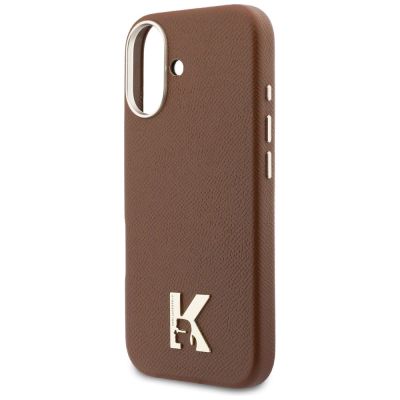 6. Etui Karl Lagerfeld Karl Head Logo MagSafe do iPhone 17 - brązowe