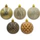 15. BOMBKA DEKORACYJNA PLASTIKOWA 6CM SET 35 SZT AMBER