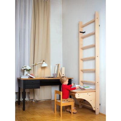 8. NAKŁADKA SŁUŻĄCA JAKO BIURKO DO DRABINKI DREWNIANEJ NA DRĄŻEK DO PODCIAGANIA BENCHK BT204