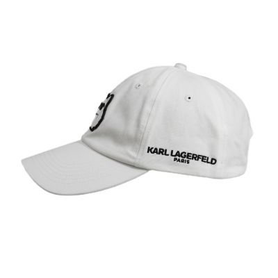 4. Czapka z daszkiem Karl Lagerfeld Paris Choupette Strapback Biała - L5WH7944 wht