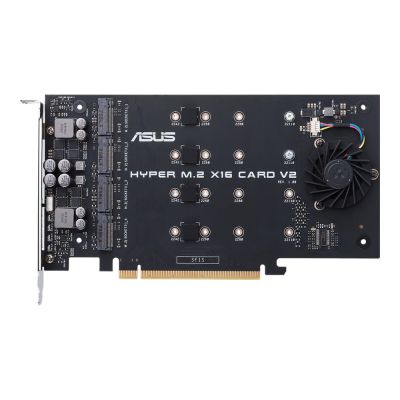7. Kontroler ASUS Hyper M.2 PCIe 3.0 x16, 4x M.2 NVMe (2242/2260/2280/22110) GEN 3