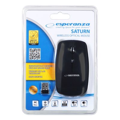 2. Mysz Esperanza EM120K (optyczna; 1600 DPI; kolor czarny)