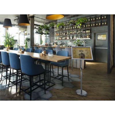 7. Durable 479923 Uchwyt na znak i stojak informacyjny A3 Aluminium, Plastik, Stal Srebrny