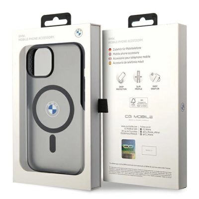 8. Etui BMW IML Signature MagSafe na iPhone 15 Plus / 14 Plus - czarne