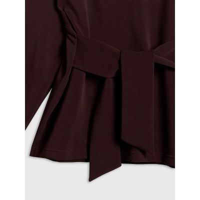 8. Bluza regular z wiązaniem i modalem damska 4F 4FRSS26TSWSF2784-80S