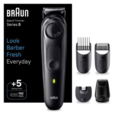 4. Braun BeardTrimmer 5 80708197 trymer do brody Bateria 40 2 cm Czarny