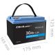 6. Akumulator LiFePO4 Litowo-Żelazowo-Fosforanowy 12.8V 30Ah 384Wh BMS