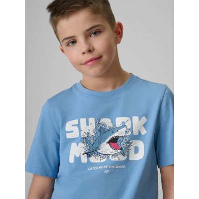 3. T-shirt bawełniany chłopięcy 4F 4FJRSS26TTSHM3902-33S