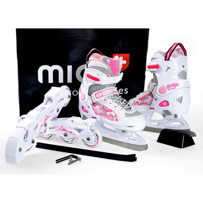 2. Łyżworolki Mico Princes 2w1 PW-126B-8