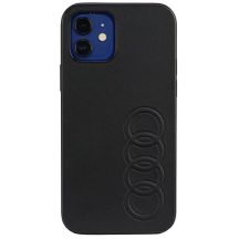 Etui Audi Synthetic Leather na iPhone 12 / iPhone 12 Pro - czarne