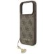 5. Etui Guess 4G Charms Collection MagSafe na iPhone 17 Pro - brązowe