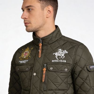 7. Kurtka męska Geographical Norway BELIFICIO  MEN 001 KAKI (WY4492H/GN-KAKI)