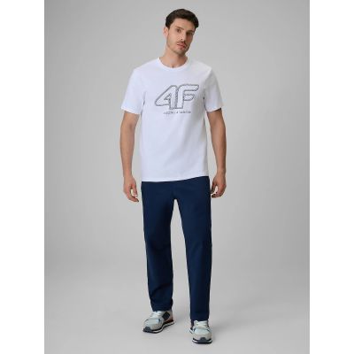 3. T-shirt regular męski z logo 4F 4FRSS26TTSHM3999-10S