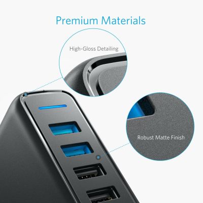 8. Ładowarka USB Anker PowerPort Speed 5 A2054L11 63W Quick Charge 3.0