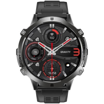 5. Smartwatch Gravity Czarny Pasek + Bransoleta GT42-1