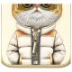 9. Etui Nimmy Cool&Cute 2.0 Cat na iPhone 15 Pro - zielone