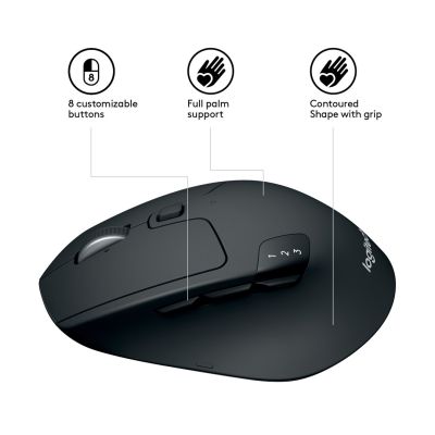 40. Mysz Logitech M720 TRIATHLON 910-004791 (optyczna; 1000 DPI; kolor czarny)