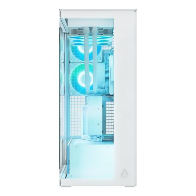 2. Okno Arctic Xtender Weiß Transparentes Glasfenster mit GPU mount