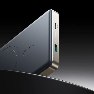 12. Powerbank Joyroom JR-PBM08 Pro 22,5W 10000mAh z ładowaniem bezprzewodowym 2x USB-C - tytanowy